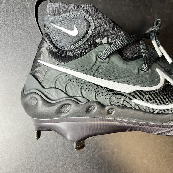 Nike Alpha Huarache NXT Baseball Cleats Mens Size 9 Metal Black Grey DJ6517-010 main image 5